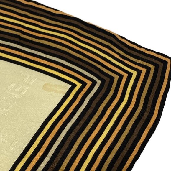 Auth FENDI Beige Brown Multi Scarf - Picture 6 of 6
